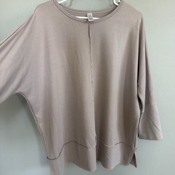 SPANX Women's Pullover Dolman Long Sleeve Sweater Sz Large Oatmeal Beige Nude - Picture 4 of 9